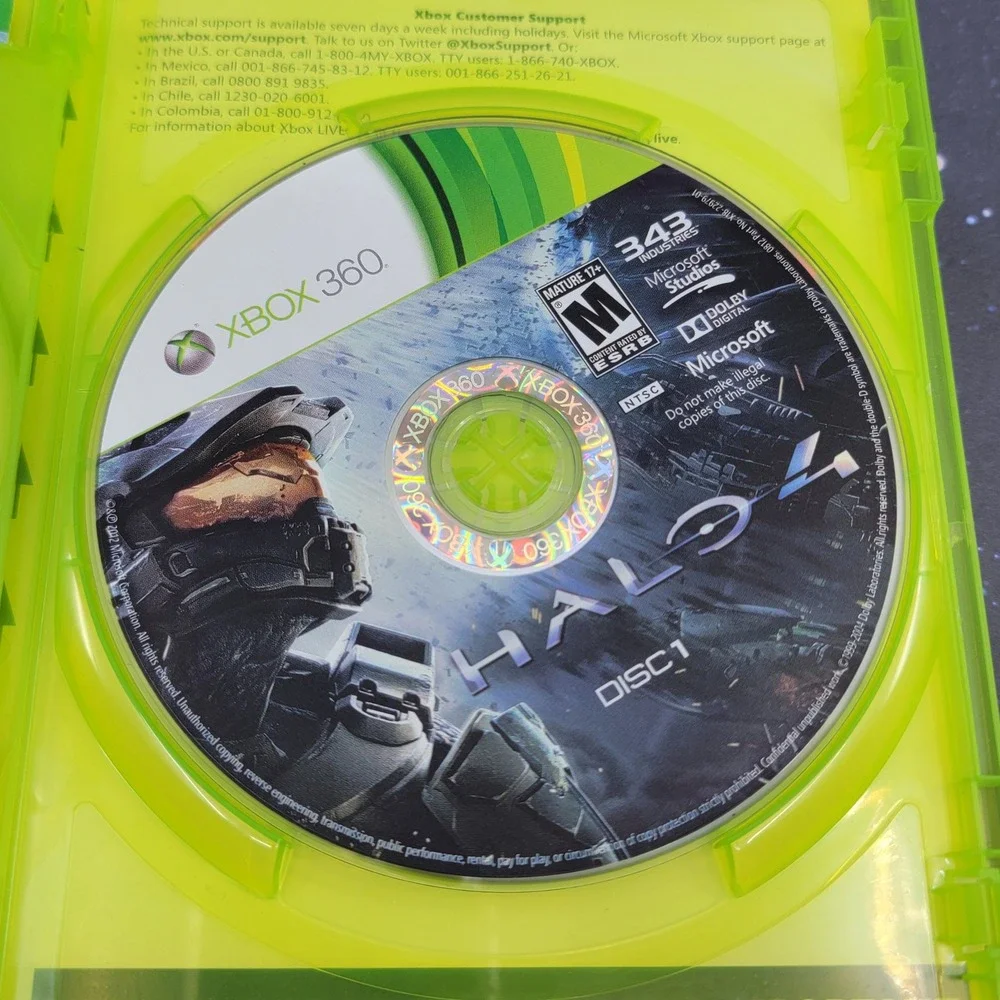 Halo 4 Xbox 360 Microsoft 2012 2-Disc Set Master Chief Reclaimer Saga NTSC